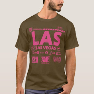 Vintage Las Vegas LAS Flughafencode Reisezeit Rett T-Shirt