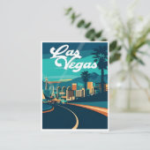 Vintage Las Vegas Nevada Grüße vom Empfang Postkarte (Stehend Vorderseite)