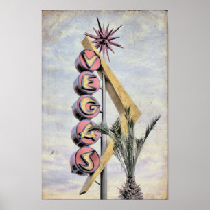Vintage-Las Vegas-Plakat Poster