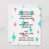 VINTAGE LAS VEGAS STILE PARTY EINLADUNG (Rückseite)