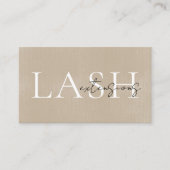 Vintage Lash-Erweiterungen für altes Papier Visitenkarte (Vorderseite)