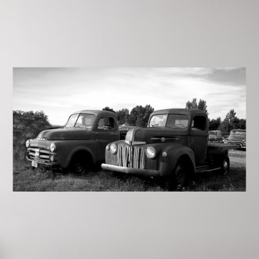 Vintage Lastkraftwagen Poster (Vorne)