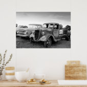 Vintage Lastkraftwagen Poster (Küche)