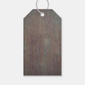 Vintage Laterne Rustikale Holzstall Hochzeit Geschenkanhänger (Rückseite)