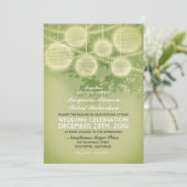 Vintage Laternen Hochzeitseinladung Einladung (Stehend Vorderseite)