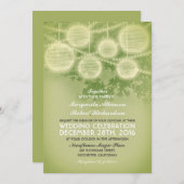 Vintage Laternen Hochzeitseinladung Einladung (Vorne/Hinten)