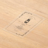 Vintage Laternenblütenhochzeit Acryleinladungen (Ablage )