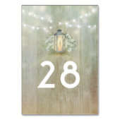 Vintage Laterneneigung Tischnummer (Rückseite)