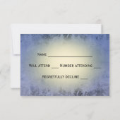 Vintage Laternenlaterne RSVP Karte (Rückseite)