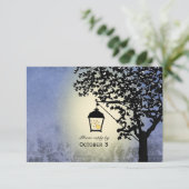Vintage Laternenlaterne RSVP Karte (Stehend Vorderseite)