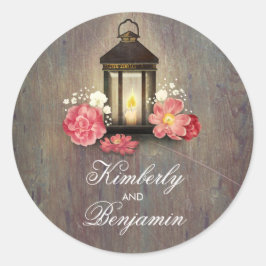 Vintage Laternenmärsche Runder Aufkleber