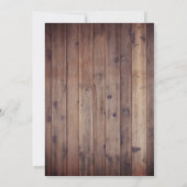 Vintage Laternenmauer Sonnenblumenhochzeit Einladung (Rückseite)