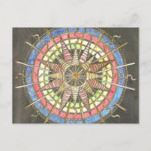 Vintage Laternensteckkarte Postkarte (Vorderseite)