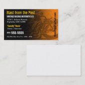 Vintage laufende Motorrad-Geschäfts-Karte Visitenkarte (Vorne/Hinten)