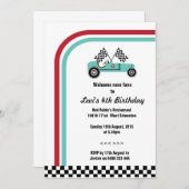 Vintage laufendes Auto-Einladung Einladung (Vorne/Hinten)