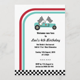 Vintage laufendes Auto-Einladung Einladung