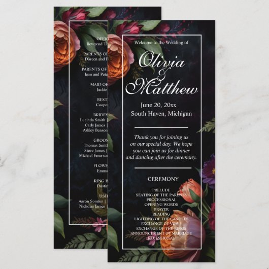 Vintage launische dunkle blumenblühende Rose (Vorne/Hinten)