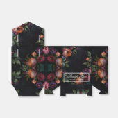 Vintage launische dunkle blumenblühende Rose Geschenkschachtel (Ungefaltet)