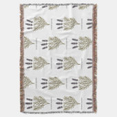 Vintage Lavendel-Blume Decke (Vorderseite Vertikal)