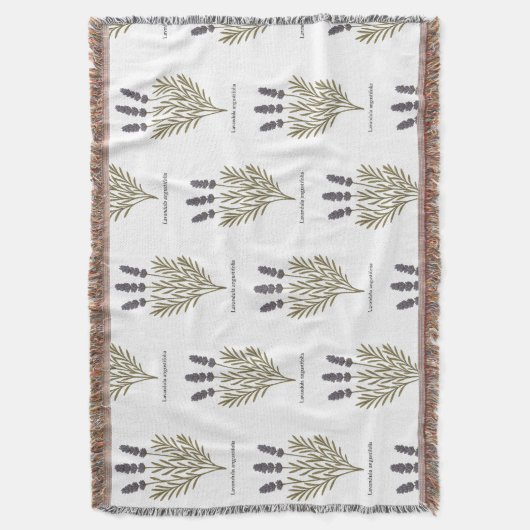 Vintage Lavendel-Blume Decke (Vorderseite Vertikal)