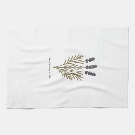 Vintage Lavendel-Blume Geschirrtuch (Horizontal)