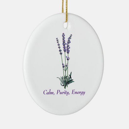 Vintage Lavendel-Blume Keramik Ornament (Rechts)