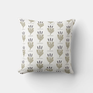 Vintage Lavendel-Blume Kissen