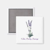 Vintage Lavendel-Blume Magnet (Vorderseite/Rückseite)