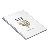 Vintage Lavendel-Blume Notizblock (Rechte Seite)