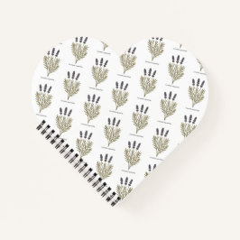 Vintage Lavendel-Blume Notizblock