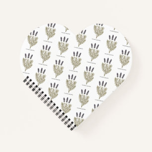 Vintage Lavendel-Blume Notizblock