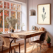 Vintage-Lavendel-Botanik-Wandkunst Poster