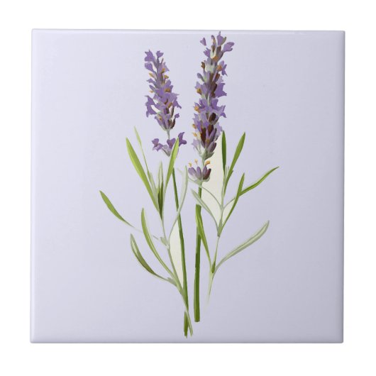 Vintage Lavendel Fliese (Vorderseite)