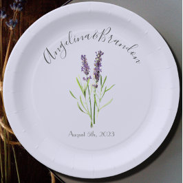Vintage Lavendel für Hochzeiten Pappteller