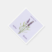 Vintage Lavendel für Hochzeitsnacken Serviette (Ecke)