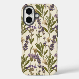 Vintage-Lavendel-Herbarium-Botanik-iPhone-Hülle iPhone 16 Hülle