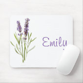 Vintage Lavendel-Pflanze anpassbar Mousepad (Mit Mouse)