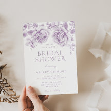 Vintage Lavendel-Rose Elegantes Brautparty