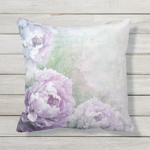 Vintage Lavendel-Rose Kissen