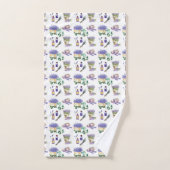 Vintage Lavendelfelder Badhandtuch Set (Handtuch)