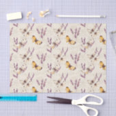 Vintage Lavender Butterfly Seidenpapier (Handwerk)