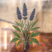 Vintage Lavender Fensteraufkleber (Blatt 2)