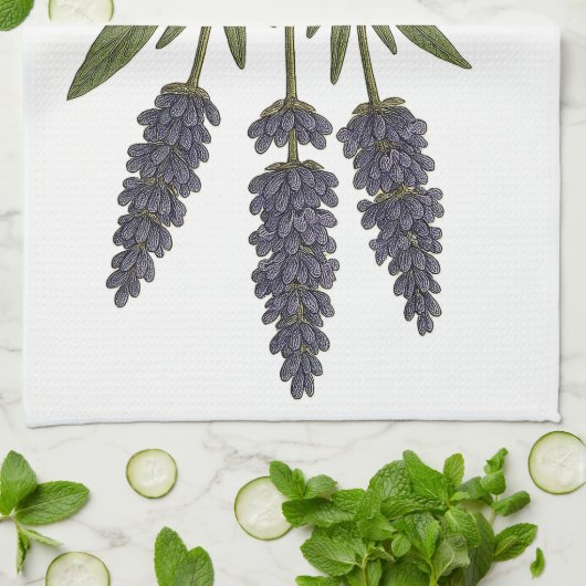 Vintage Lavender Geschirrtuch (Gefaltet)