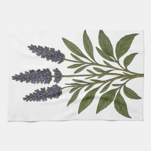 Vintage Lavender Geschirrtuch (Horizontal)