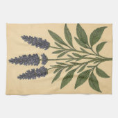 Vintage Lavender on Weathered Paper Geschirrtuch (Horizontal)