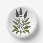 Vintage Lavender Pappteller (Vorderseite)