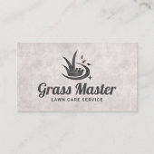 Vintage Lawn Care Logo Professional Landscaping Visitenkarte (Vorderseite)