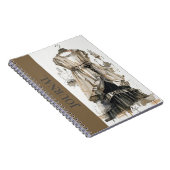 Vintage LBD Little Black Dress Tagebuch Art (Rechte Seite)