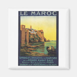 Vintage Le Maroc Marokko Magnet