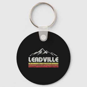 Vintage Leadville Colorado Retro Mountainbike Ski Schlüsselanhänger